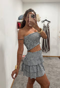 CONJUNTO FALDA Y TOP VICHY