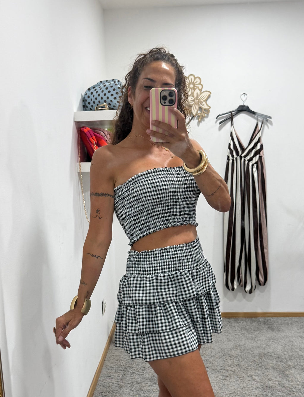 CONJUNTO FALDA Y TOP VICHY