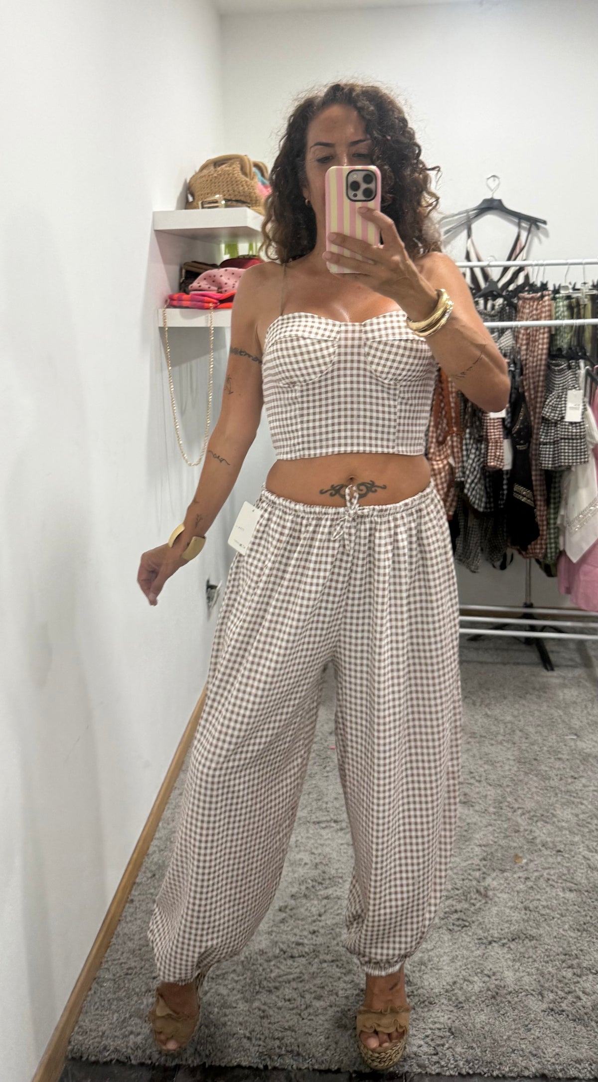 CONJUNTO VICHY TOP Y PANTALÓN (copia)