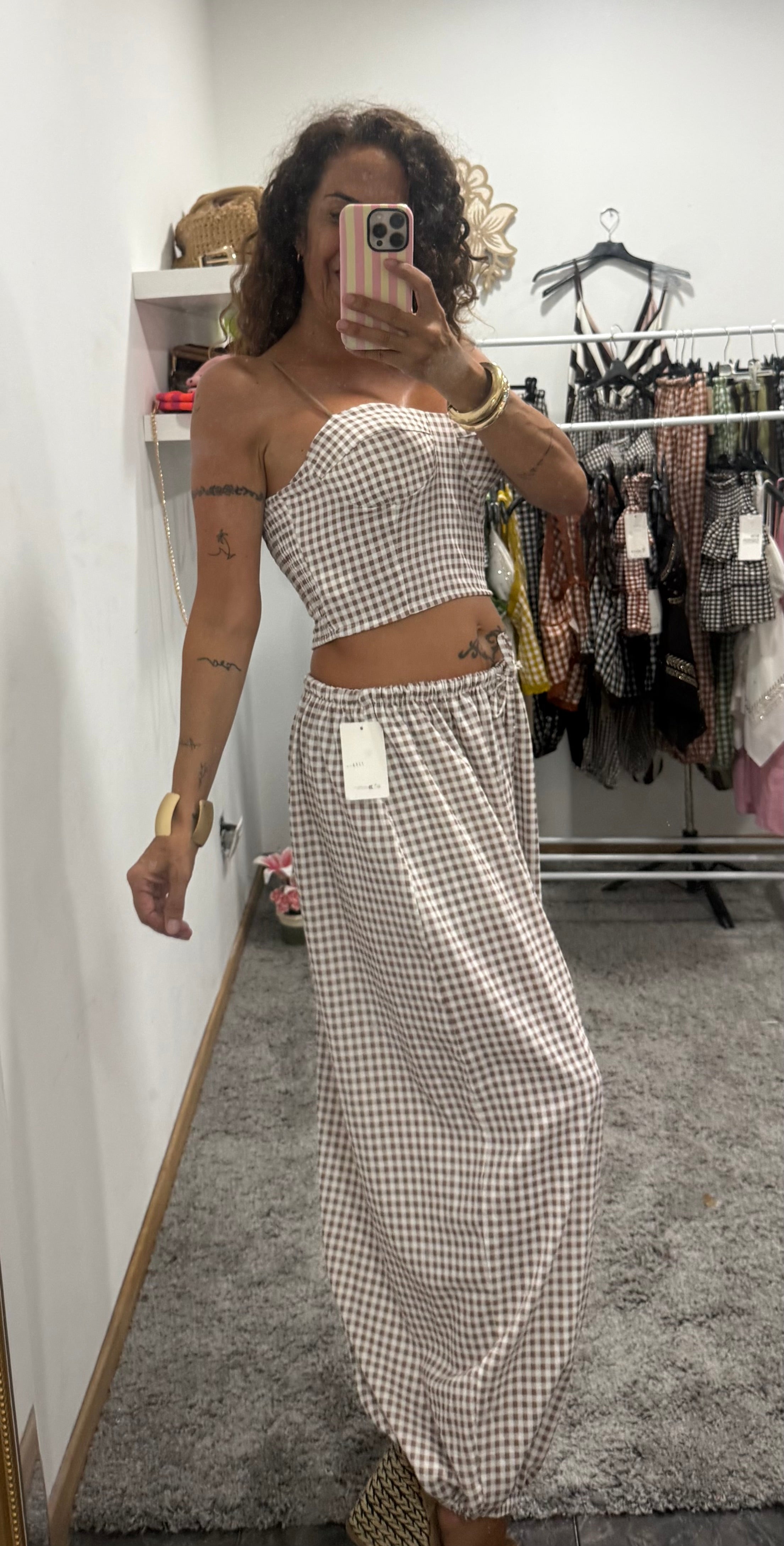 CONJUNTO VICHY TOP Y PANTALÓN (copia)