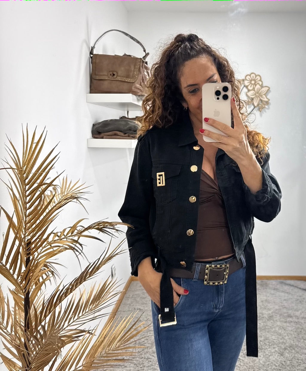 CHAQUETA VAQUERA CINTÚRON