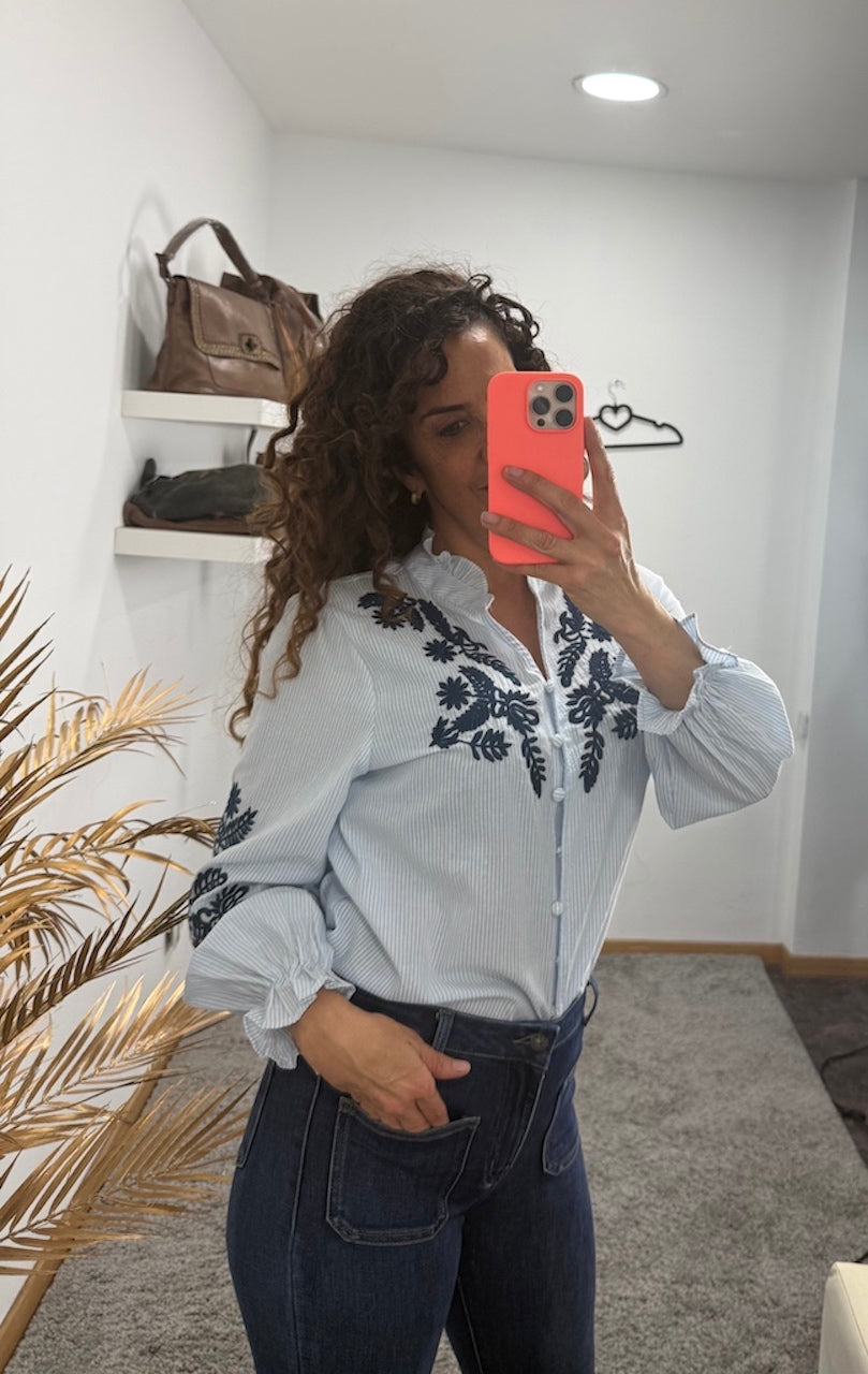 camisa bordados