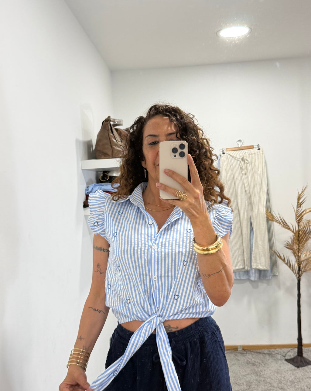 Blusa Corazones Azul