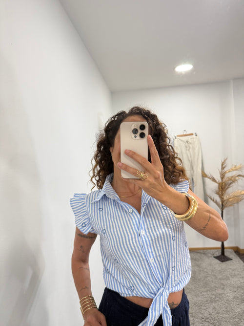 Blusa Corazones Azul