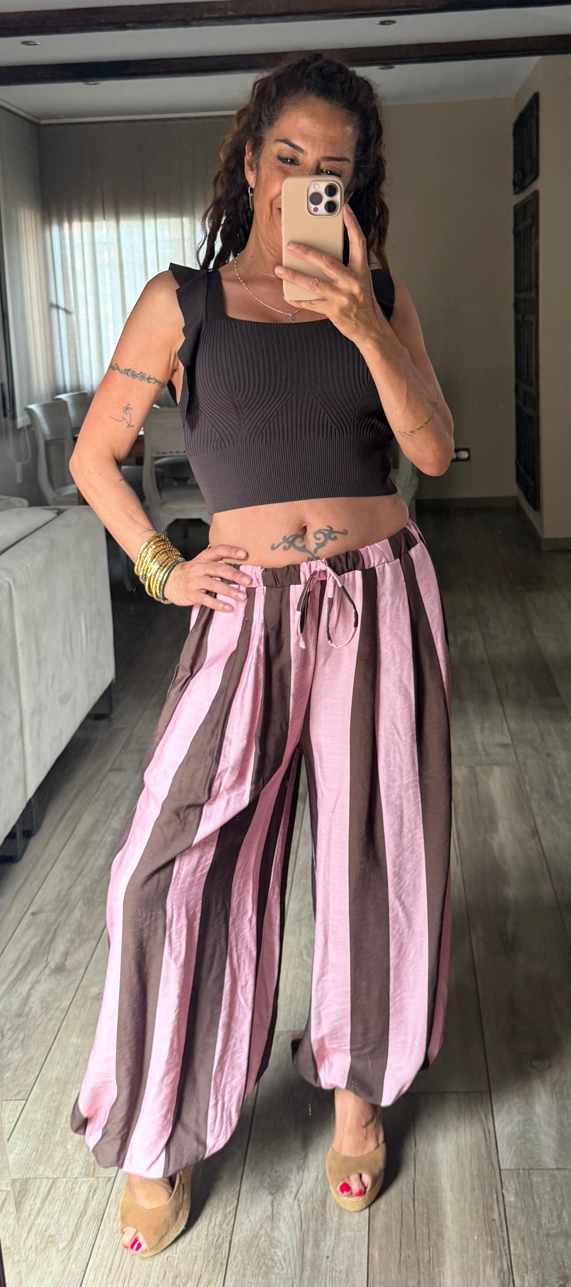 Pantalón Bombacho Rayas