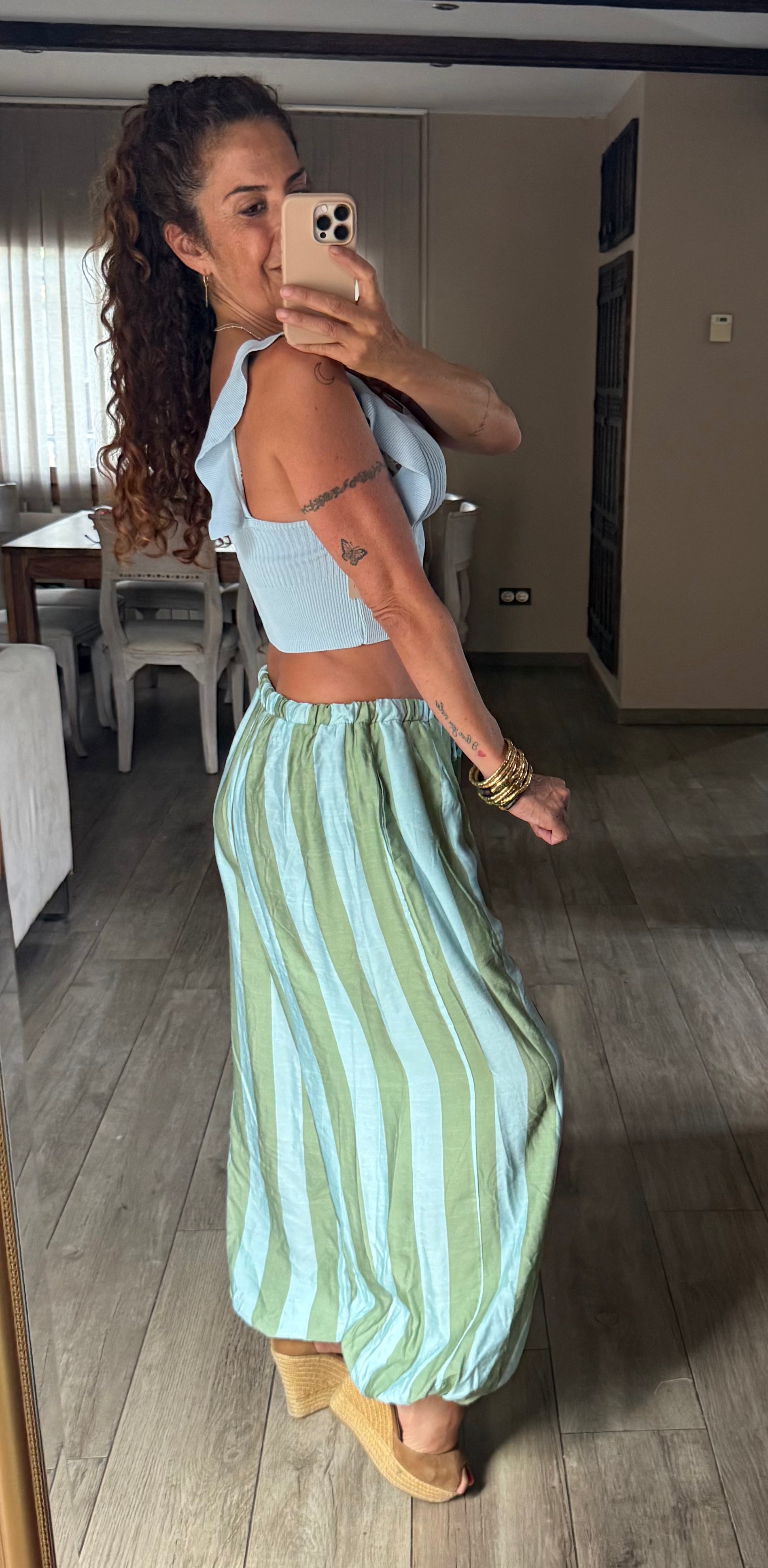 Pantalón Bombacho Rayas