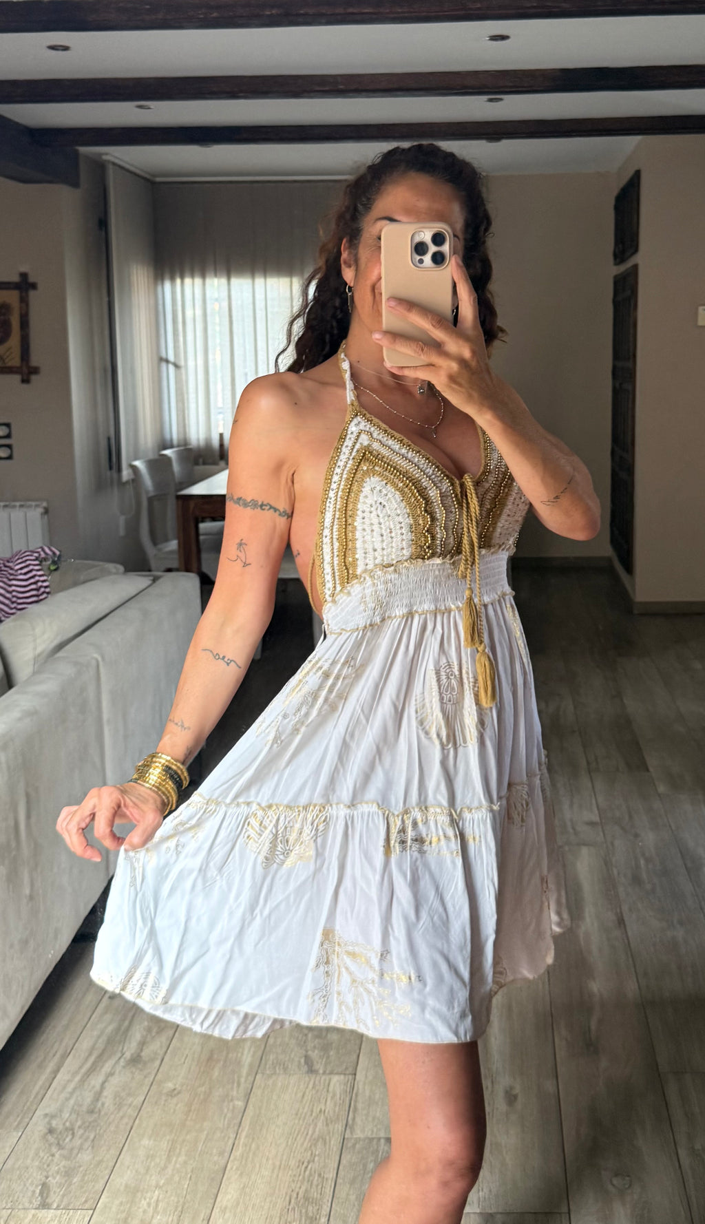 Vestido Boho Bordado