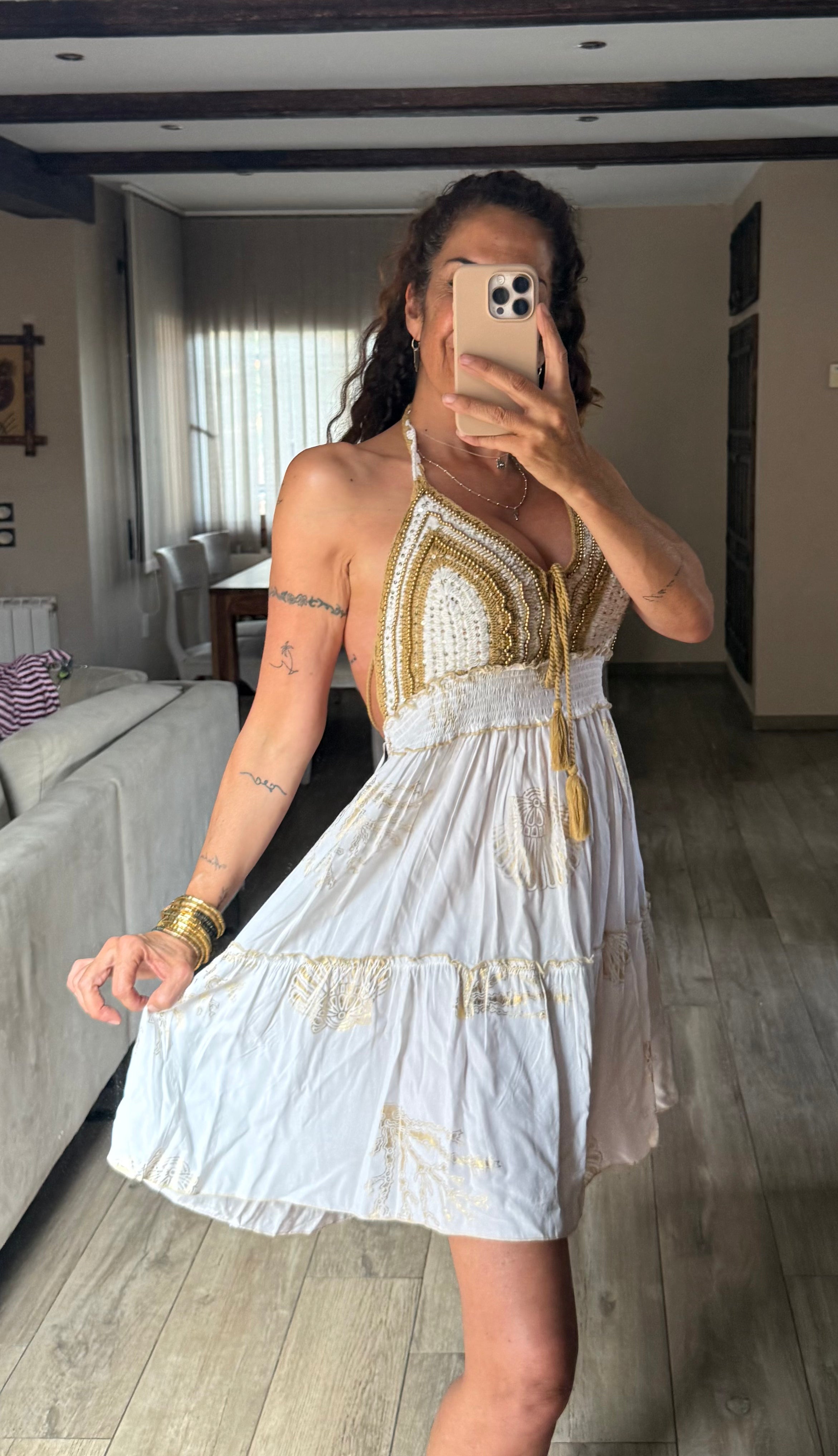 Vestido Boho Bordado
