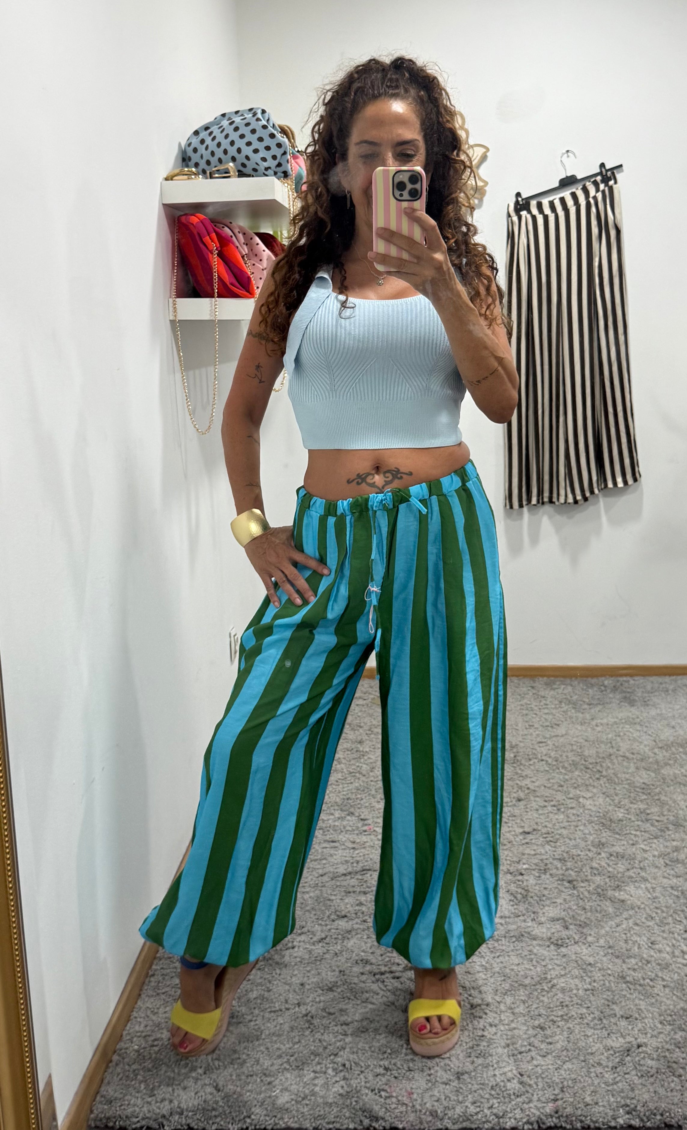 Pantalón Bombacho Rayas
