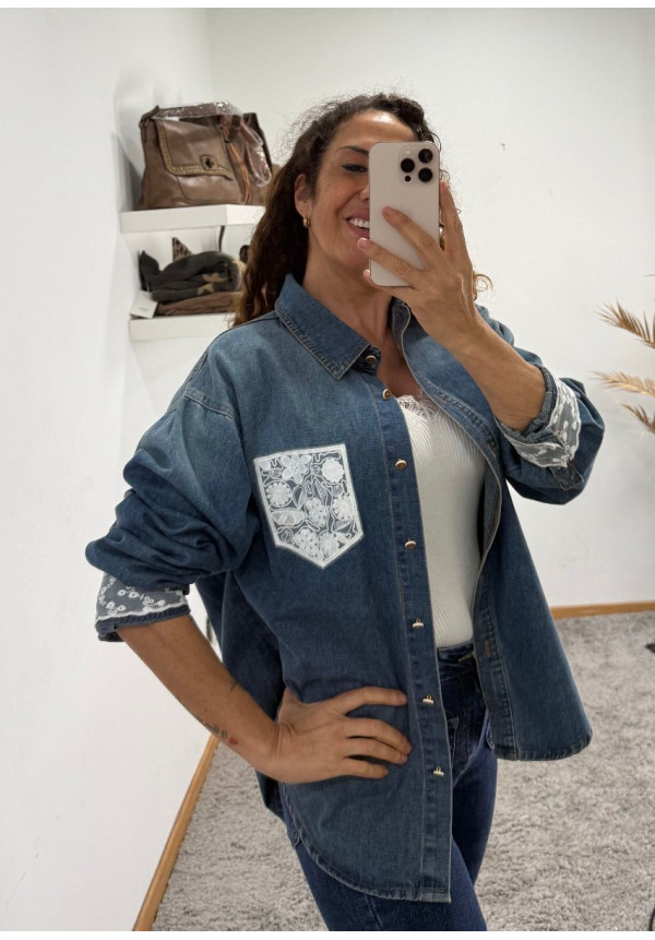 camisa Denim Romantic