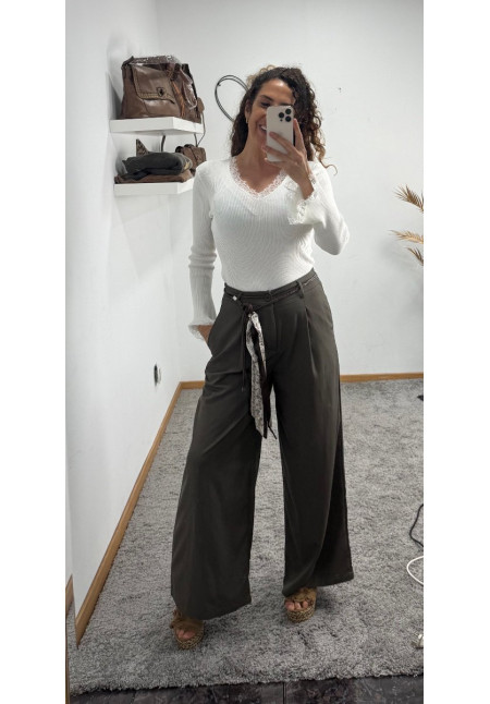 pantalon lazo seda
