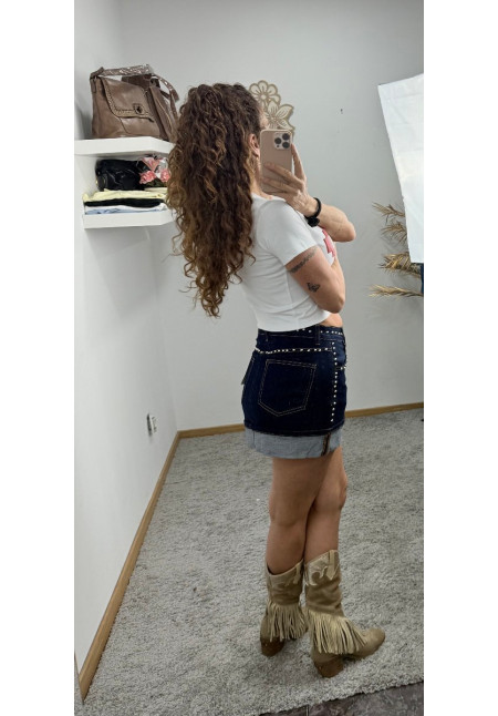 FALDA DENIM ROCKSTAR
