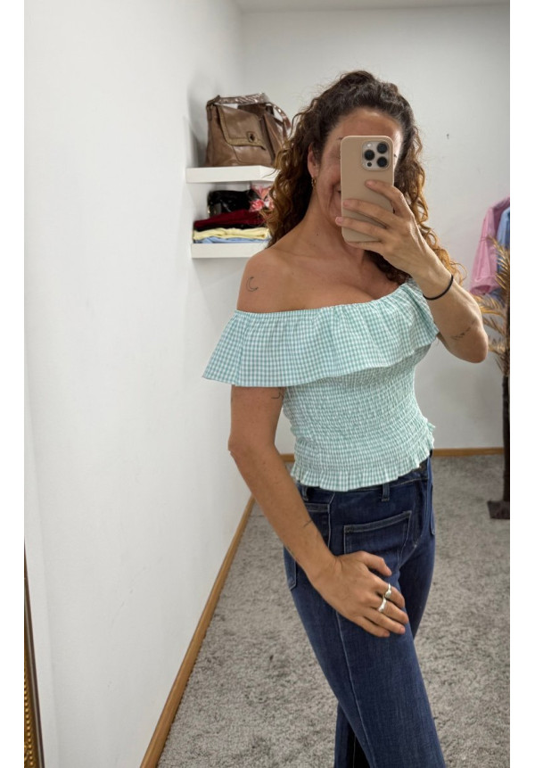 TOP VICHY DULCE CAMPO VERDE