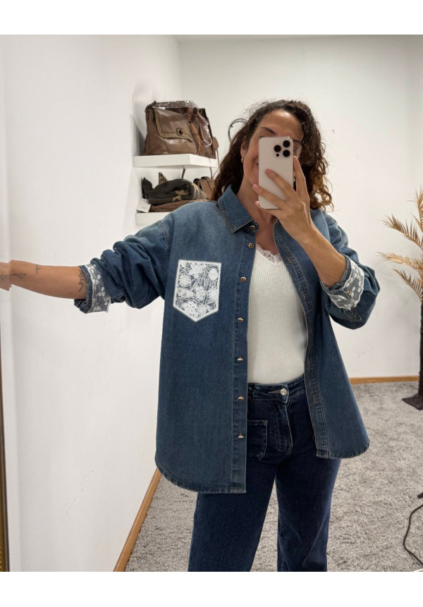 camisa Denim Romantic
