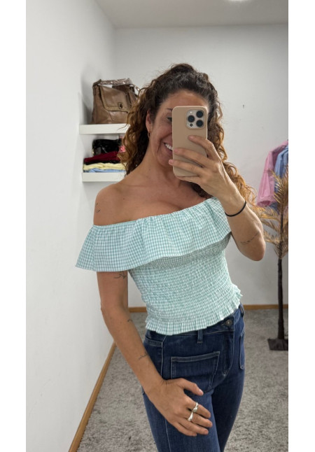 TOP VICHY DULCE CAMPO VERDE