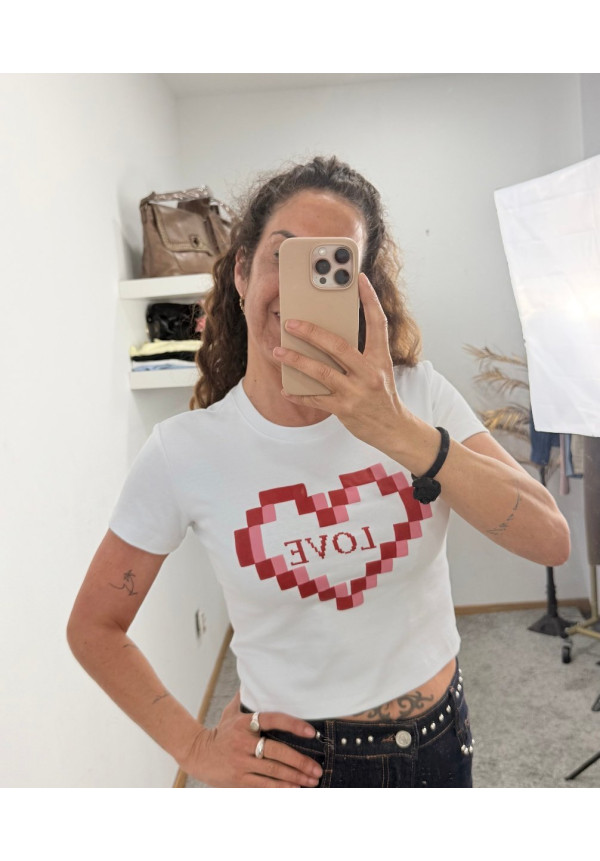CAMISETA PIXEL LOVE