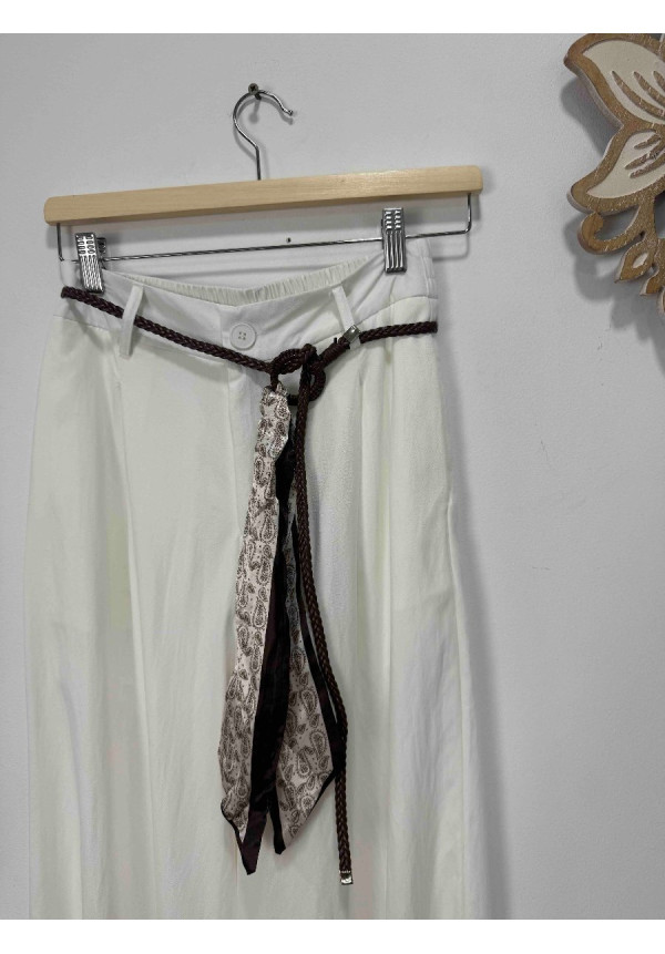 pantalon cinturon seda