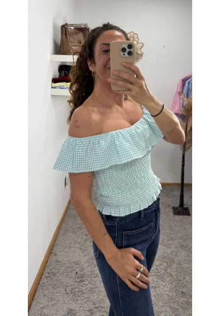 TOP VICHY DULCE CAMPO VERDE