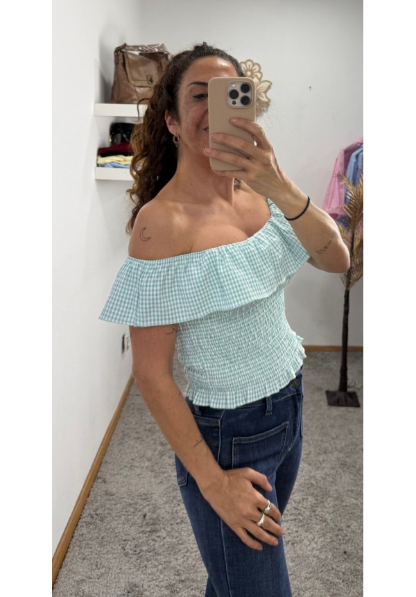 TOP VICHY DULCE CAMPO VERDE