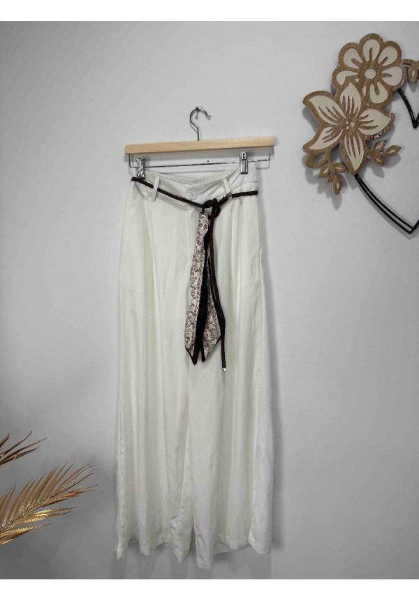 pantalon cinturon seda