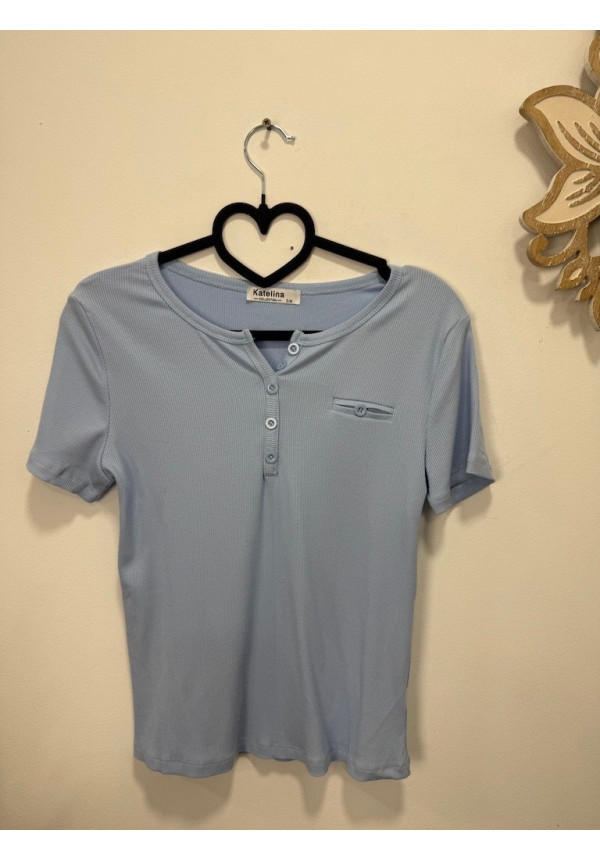 CAMISETA AZUL ESSENTIAL