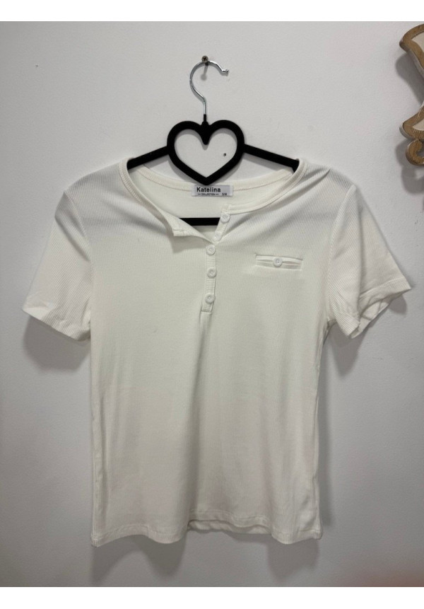 CAMISETA BLANCA ESSENTIAL